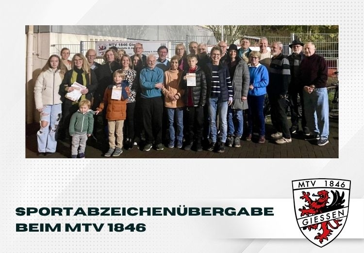 Sportabzeichenübergabe beim MTV 1846
